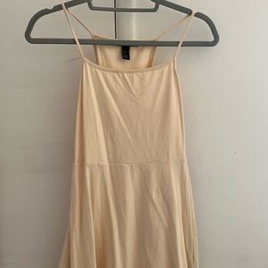 Forever 21 Fit and Flare Beige Dress